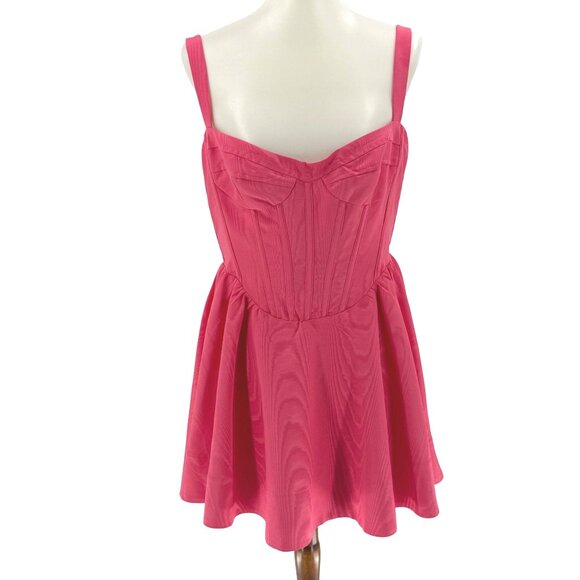 Bardot Pink Sleeveless Corset-Style Dress Size 8 - Picture 2 of 6